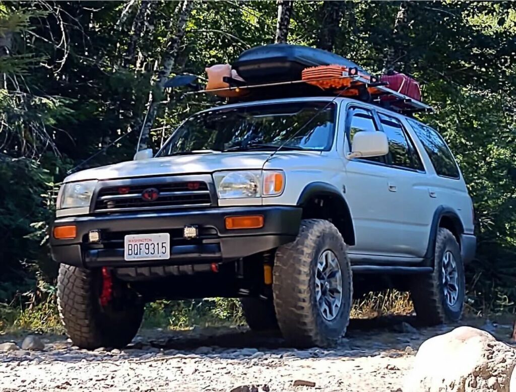 A fully loaded overland 4 Runner