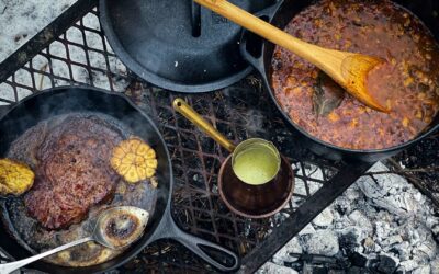 Off-Road Kitchen: Ribeye with Jalapeno Emulsion and Cowboy Beans